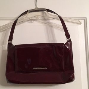 Vintage Kenneth Cole maroon patent leather purse 1990’s